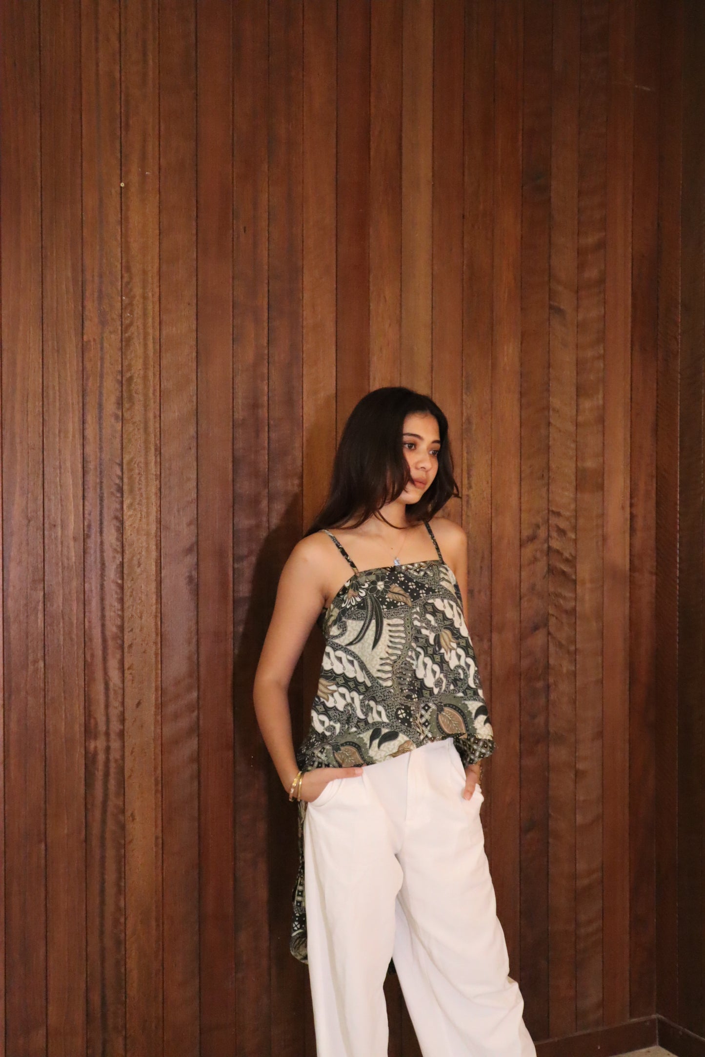 Teratai Top in Green