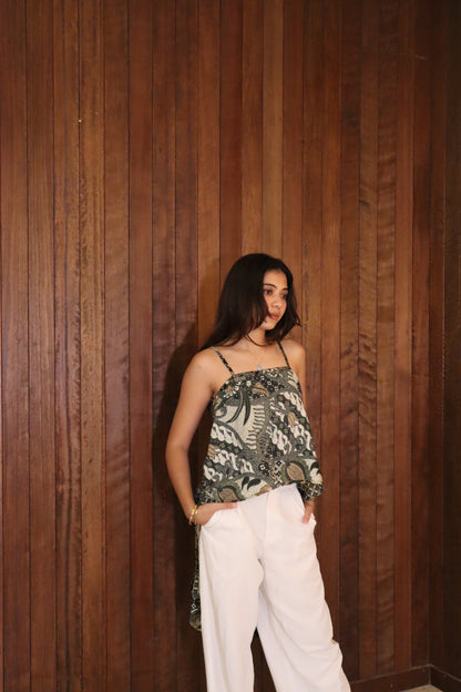 Teratai Top in Green