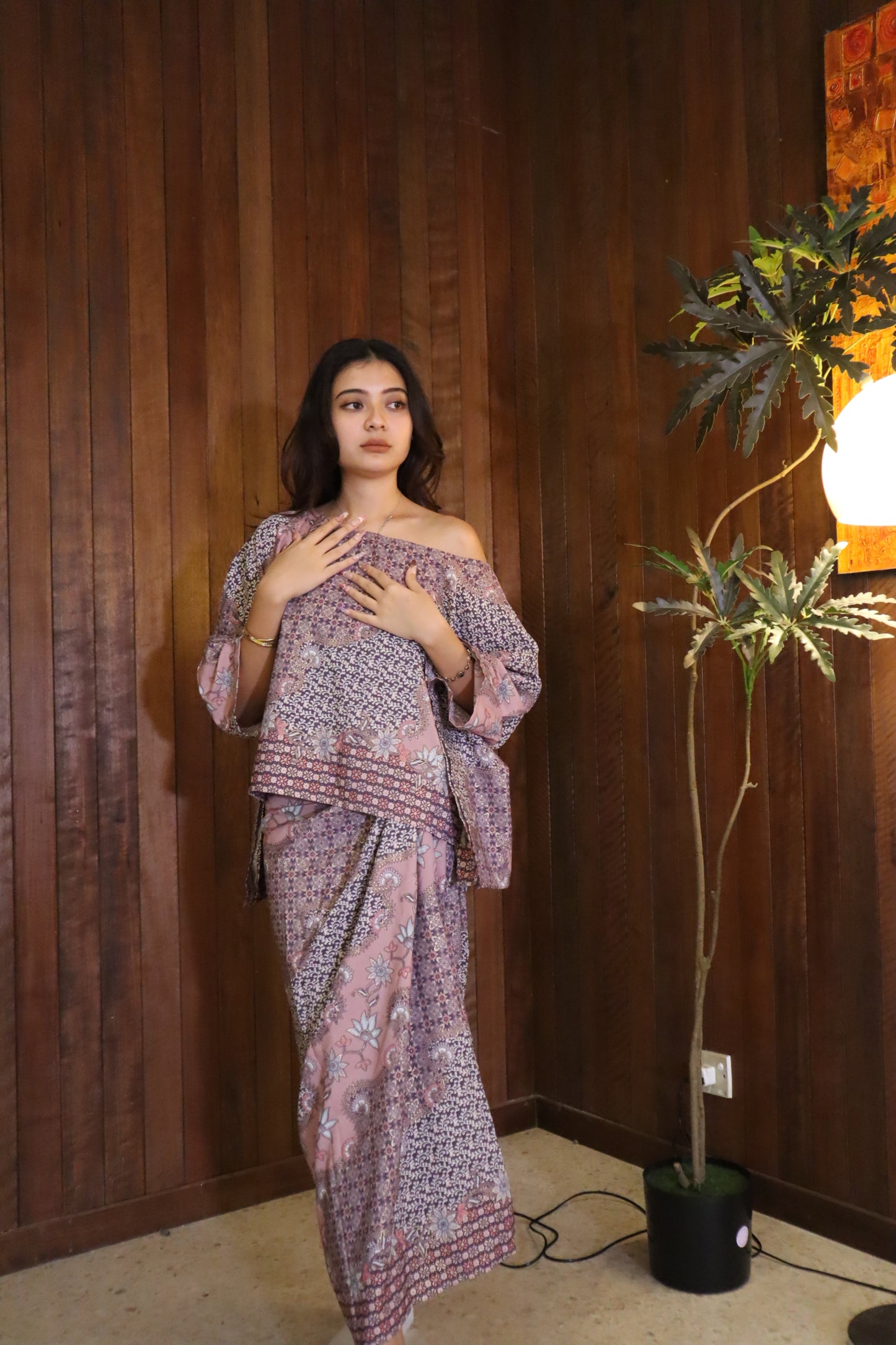 Seroja Sarong in Ballet Pink