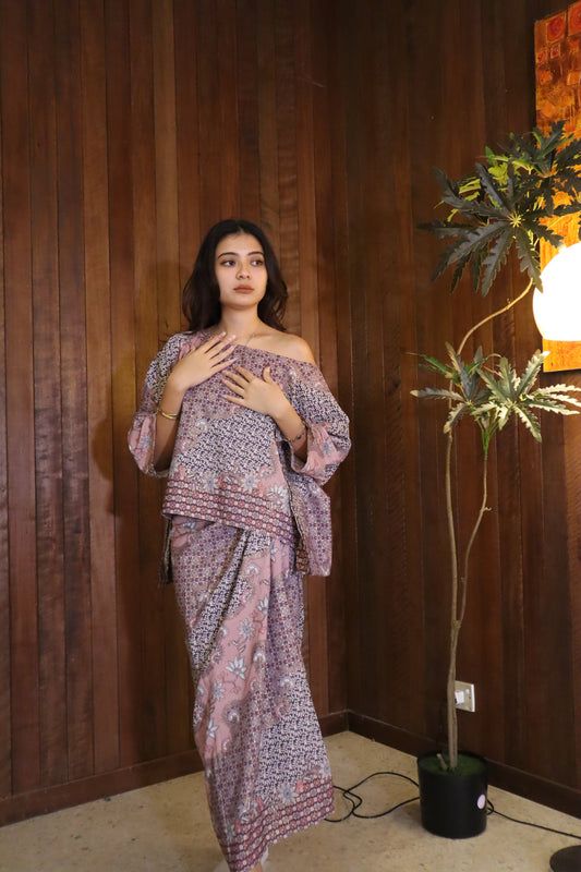 Seroja Sarong in Ballet Pink