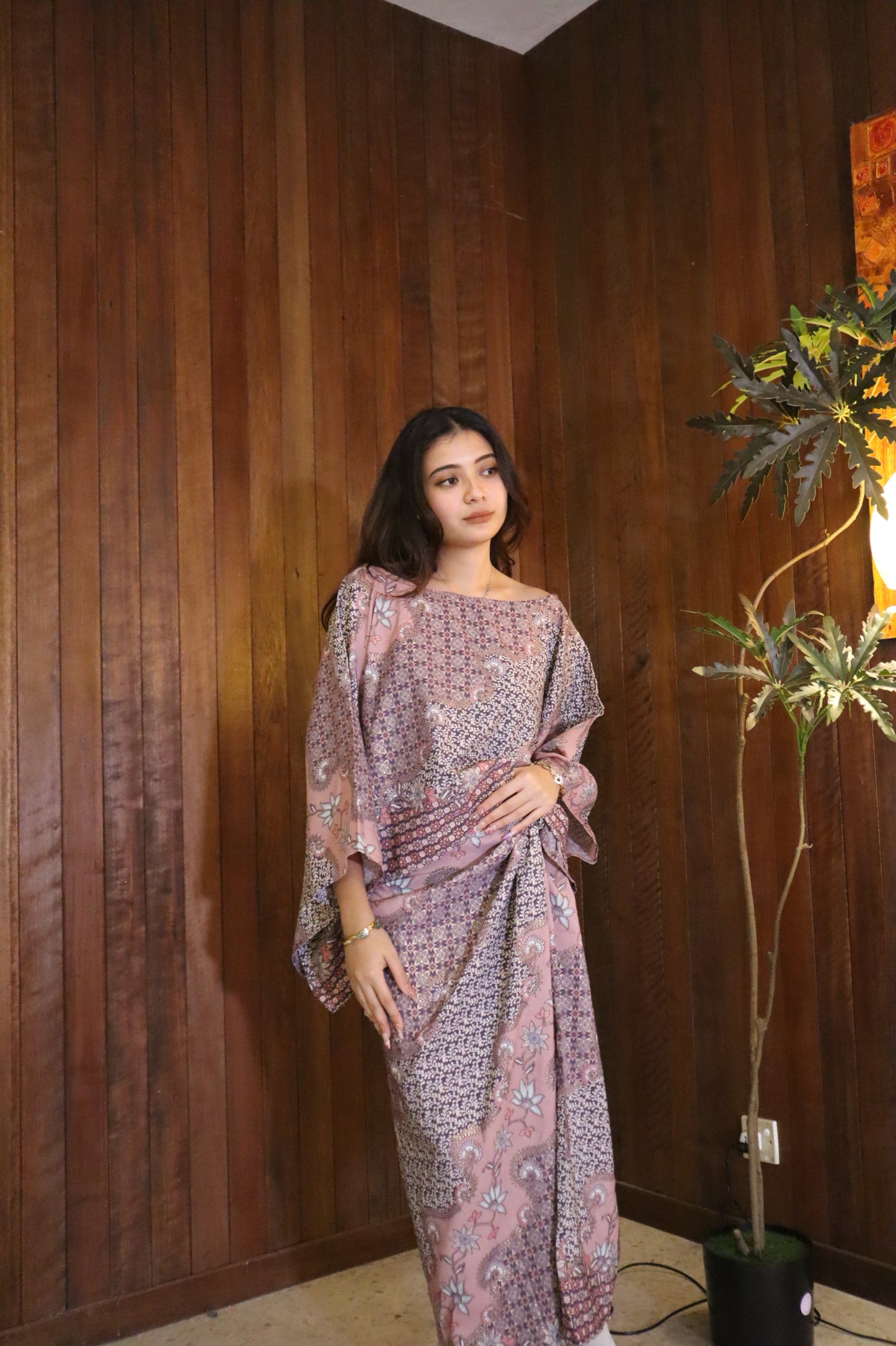 Seroja Sarong in Ballet Pink