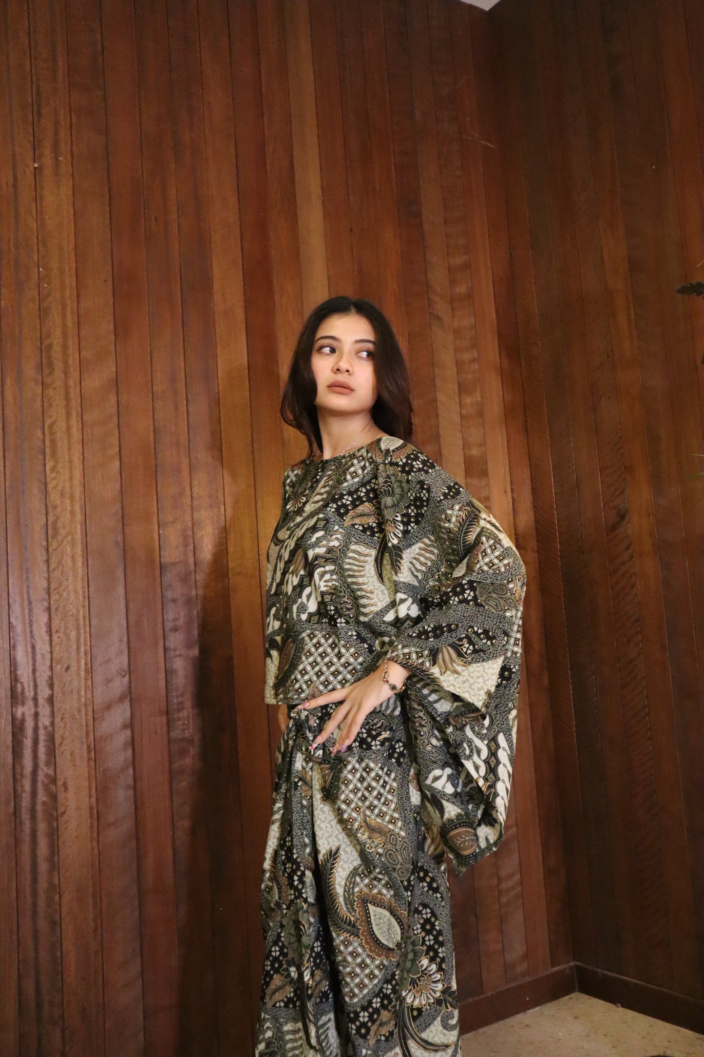 Seroja Sarong in Apple Green