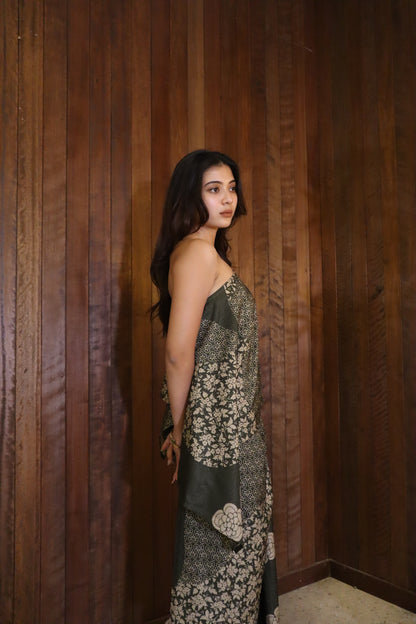 Seroja Sarong in Olive Green